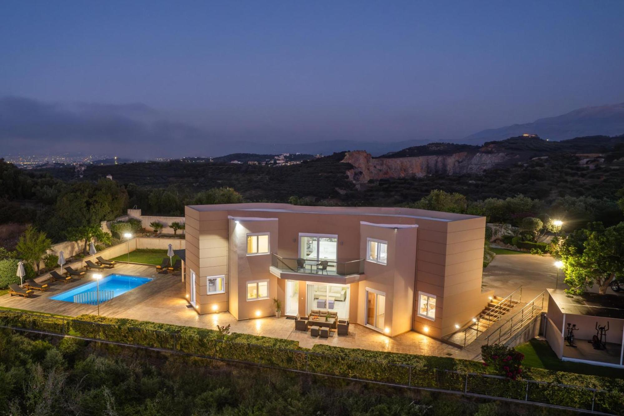 Villa Ariella With Sea View Agia Marina  Luaran gambar