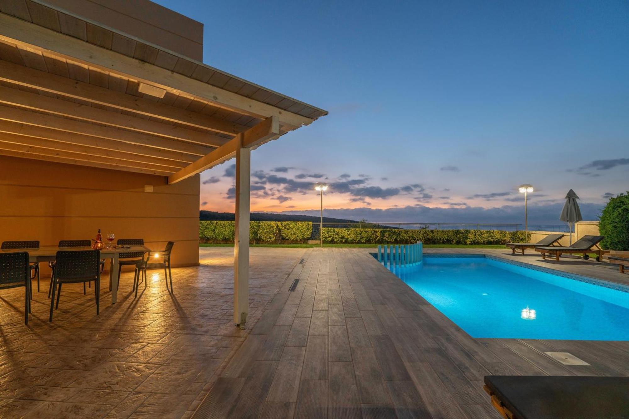 Villa Ariella With Sea View Agia Marina  Luaran gambar