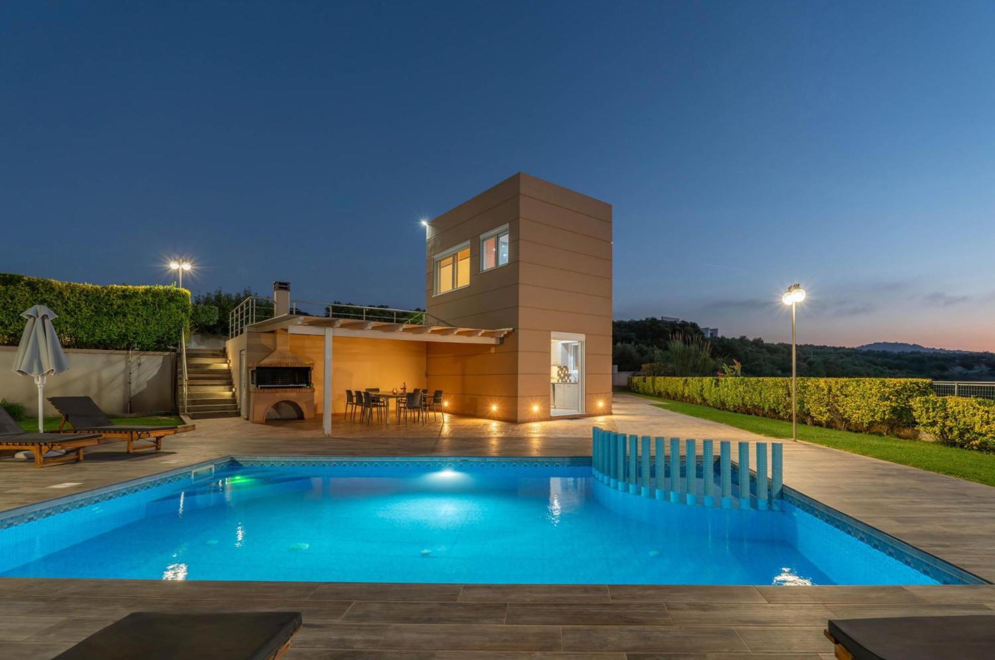 Villa Ariella With Sea View Agia Marina  Luaran gambar